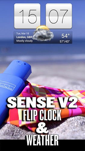 download Sense v2 flip clock and weather apk